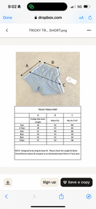 Tricky Track Short - Side Stripe Blue