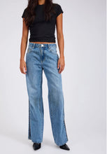 Load image into Gallery viewer, Low Riders Low Waist Wide Leg Zipped Denim Jeans - Pretty Blue