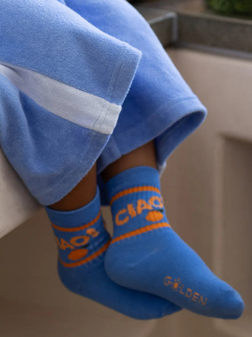 Ciao Arancia Socks - Azure Blue