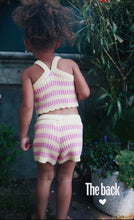 Load image into Gallery viewer, Knit Summer Set - Lemon/Pink