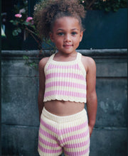 Load image into Gallery viewer, Knit Summer Set - Lemon/Pink