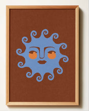Load image into Gallery viewer, Sun Face Cerulean Blue