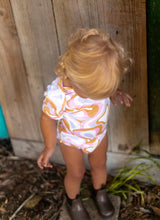 Load image into Gallery viewer, Zimi Sleep Suit - Retro Warp - Bubblegum (Pre-Order)