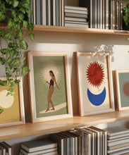 Load image into Gallery viewer, Sun Glider Sage Surfer Art Print