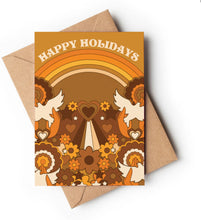 Load image into Gallery viewer, Happy Holidays Greeting Card ~ Vintage Gold