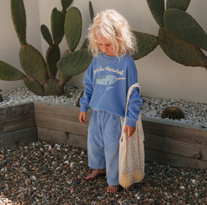 Narwhal Sweater Pool Blue