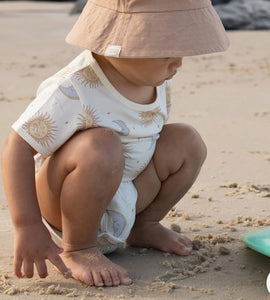 Celestial Short Sleeved Onesie - Cream