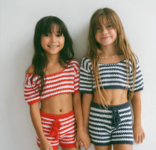 Load image into Gallery viewer, Crochet Stripes Set - Blue