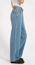 Load image into Gallery viewer, Baxters Mid Waist Wide Leg Denim Jeans - Blue Crush