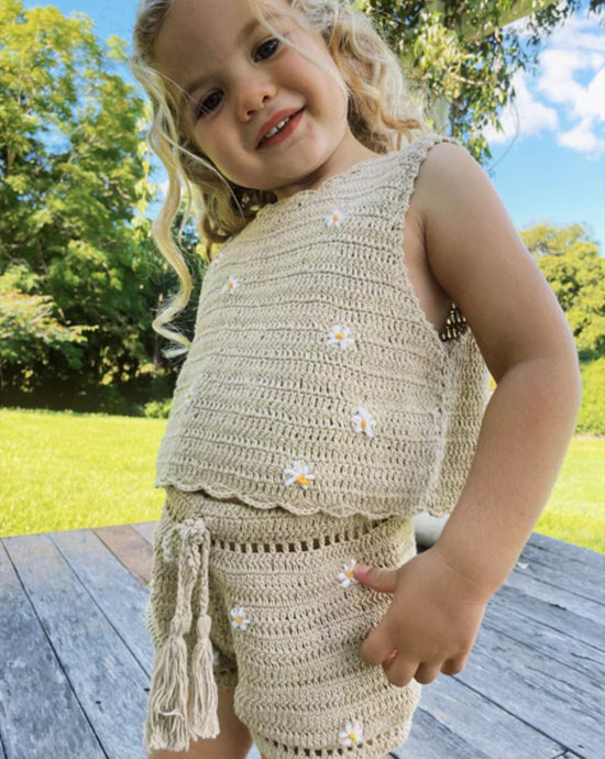 Daisy Shorts - Bone