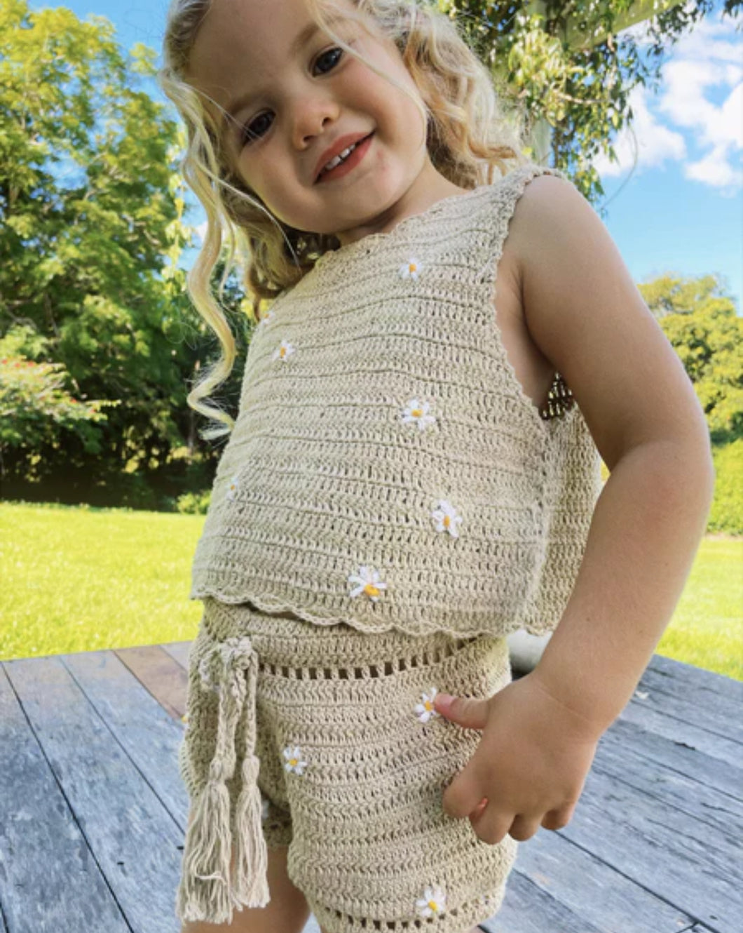 Daisy Shorts - Bone