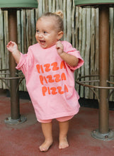 Load image into Gallery viewer, Pizza Mid Sleeve Tee - Meringue Pink