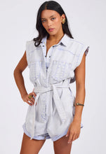 Load image into Gallery viewer, Bandit Aviator Mini Denim Jumpsuit - Lavender Blue