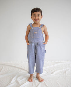 Carpenter Overall - Navy Railroad Stripe