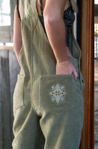 Cord Overalls - Khaki