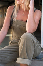 Load image into Gallery viewer, Cord Overalls - Khaki