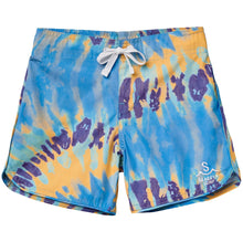 Load image into Gallery viewer, Sea Ripple Swirl - Pool Tie Dye Boardshorts