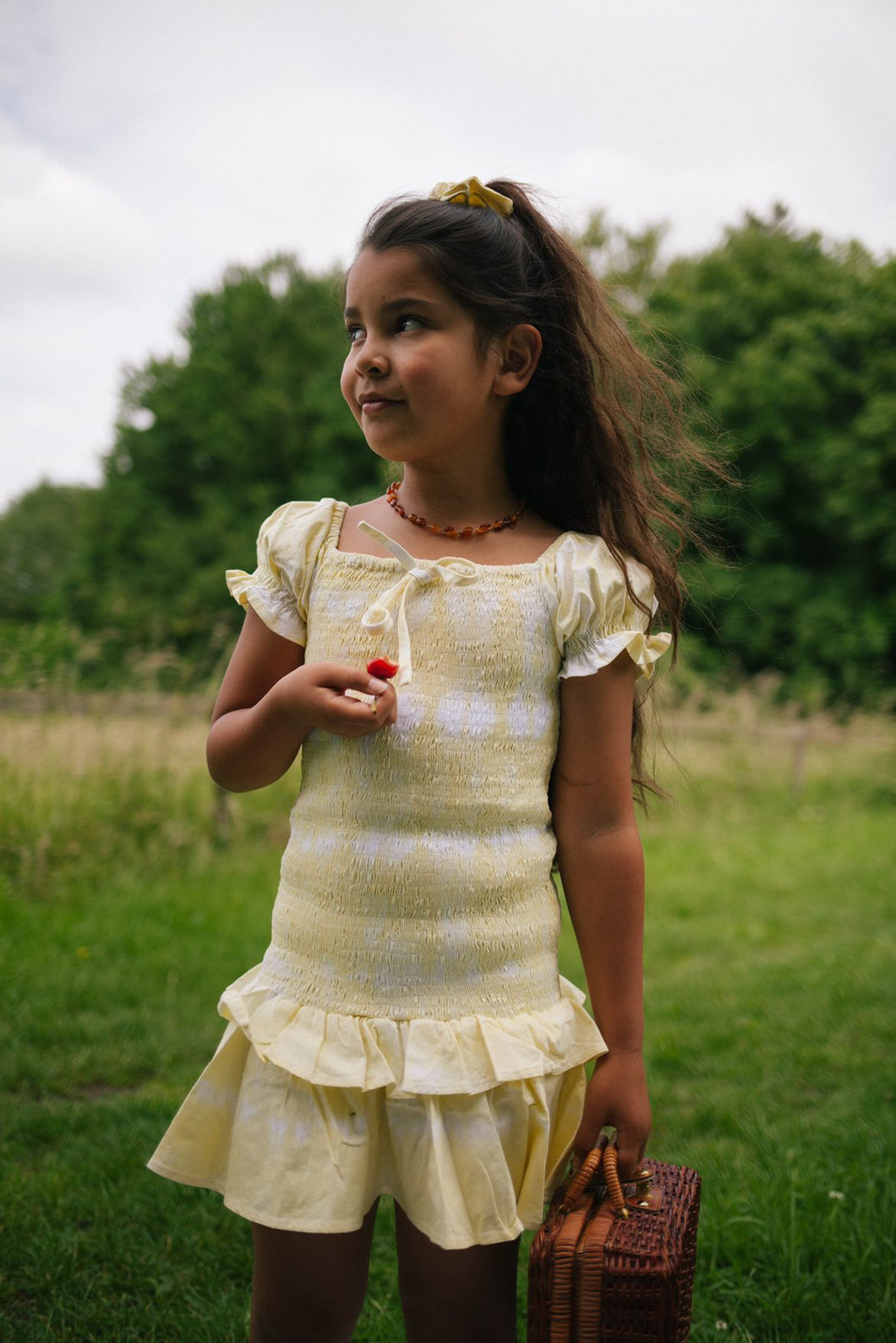 Baby Doll Dress - Lemon Tie Dye