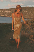 Load image into Gallery viewer, Hendrix Midi Dress - Golden Olive