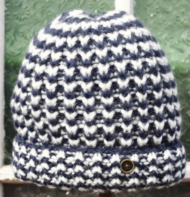 Tea Party - Navy Stripe