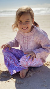 Zeppelin Knit Jumper - Lavender & Cream