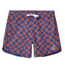 Load image into Gallery viewer, Wavy Checks Boardshorts - Navy