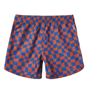 Wavy Checks Boardshorts - Navy