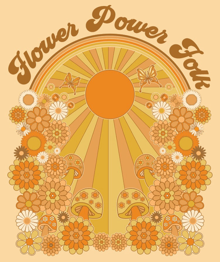 Flower Power Folk - Wall Art