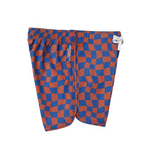 Load image into Gallery viewer, Wavy Checks Boardshorts - Navy