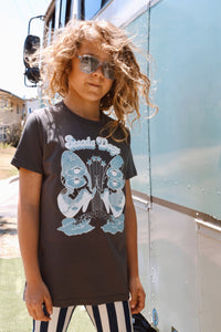 Suede Daze Festival Tee - Charcoal