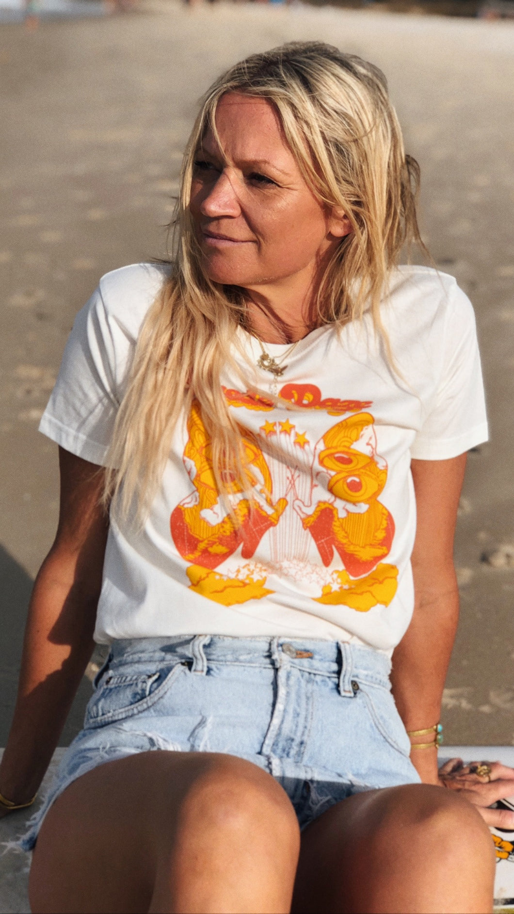 Suede Daze Festival Tee - Natural (Organic)