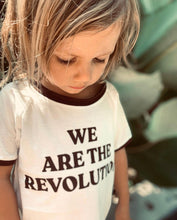 Load image into Gallery viewer, We Are The Revolution Tee - White/Brown (Organic)