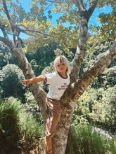 Load image into Gallery viewer, We Are The Revolution Tee - White/Brown (Organic)