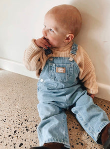 Teen Spirit Overall - Mid Blue Denim