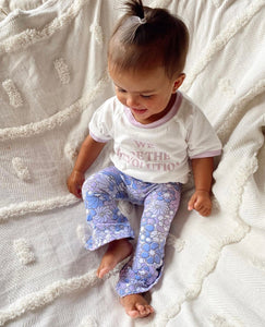 We Are The Revolution Tee - White/Lavender (Organic)