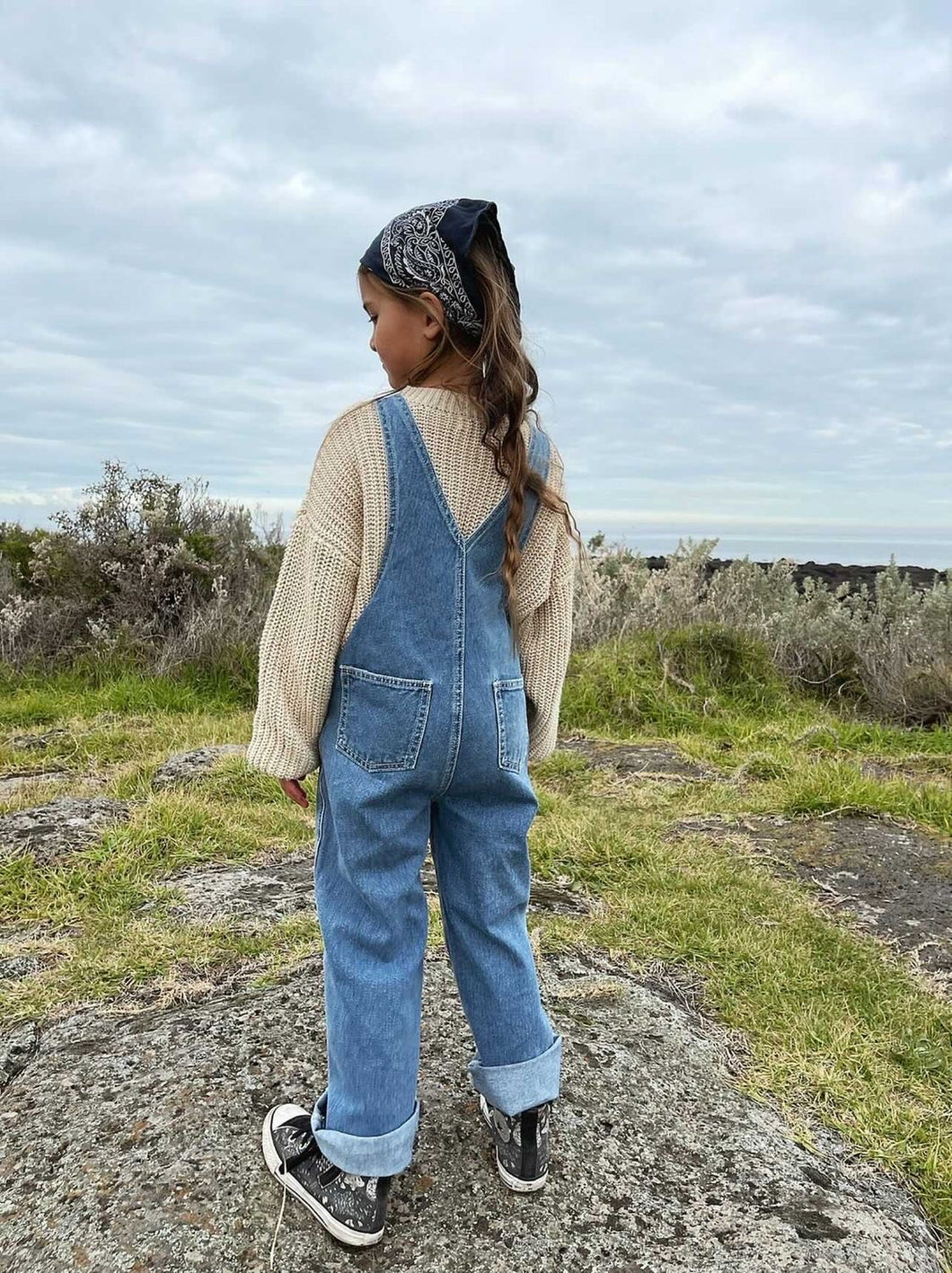 Teen Spirit Overall - Mid Blue Denim