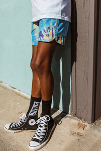 Sea Ripple Swirl - Pool Tie Dye Boardshorts
