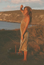 Load image into Gallery viewer, Hendrix Midi Dress - Golden Olive