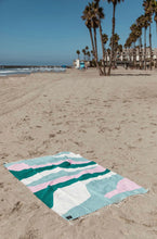 Load image into Gallery viewer, The Marbella Mexican Blanket - Multi Coloured Wavy Design (Pre-Order)