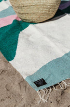 Load image into Gallery viewer, The Marbella Mexican Blanket - Multi Coloured Wavy Design (Pre-Order)