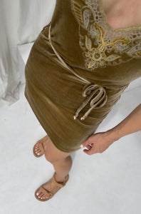Indie Hendrix Mini Dress - Khaki